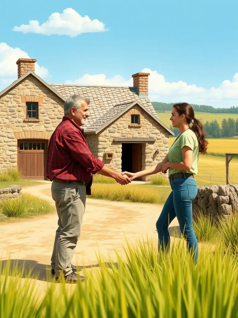 A photo of SCHL members interacting with local landowners, emphasizing the importance of community relationships and mutual respect.